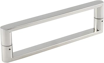 Shower Door Handle Glass Door Handle,Stainless Steel Polished Chrome Finish Push and Pull Glass Door Handle Household Glass Door Hardware Accessories-165mm