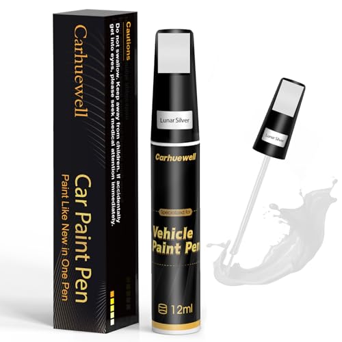 Image of Silver Touch Up Paint for Cars, Car Scratch Repair Pen, Car Paint Touch Up Pen Auto Scratches Remover Easy to Use and Quick Fix(Lunar Silver)