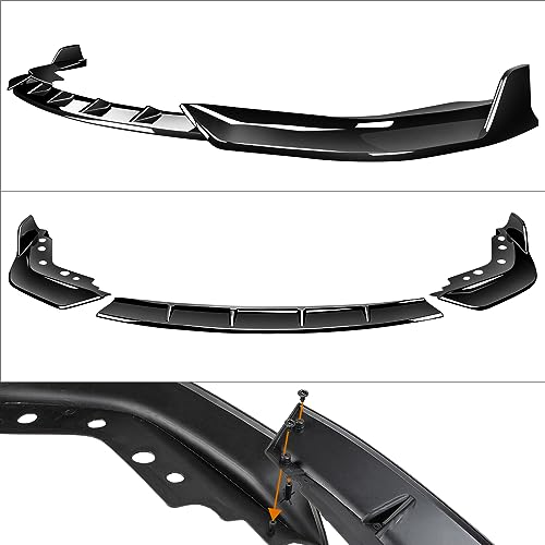 AeroBon Gloss Black Front Lip Spoiler Compatible with 2019-2022 BMW 3 Series G20 Sedan (pre-LCI) Front Bumper Lip