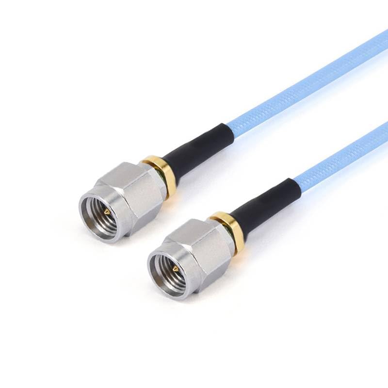 RF Coxial Cable Assembly, 2.92mm Male to Male, .086" Semi-Flexible Coax, FEP Jacket, DC-40GHz (250 mm)
