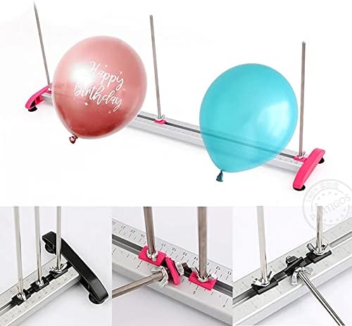 Miniatura 7 de Regla de globos, herramienta de medición de tamaño de globo, medidor plegable para juego de guirnalda de globos para decoración de bodas, fiestas de