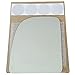 Mirror Glass and Adhesive | 99-07 Ford F250 F350 F450 Pickup / 02-12 E250 E350 Van / 00-05 Excursion SUV Driver Left Side Replacement - FITS UPPER TOWING MIRROR ONLY