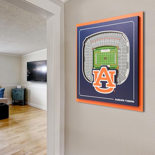 Image of YouTheFan Officially-licensed NCAA Stadium Series 3D Wall Art - multi-layer team stadium replica, detailed sports fan gift, indoor decor