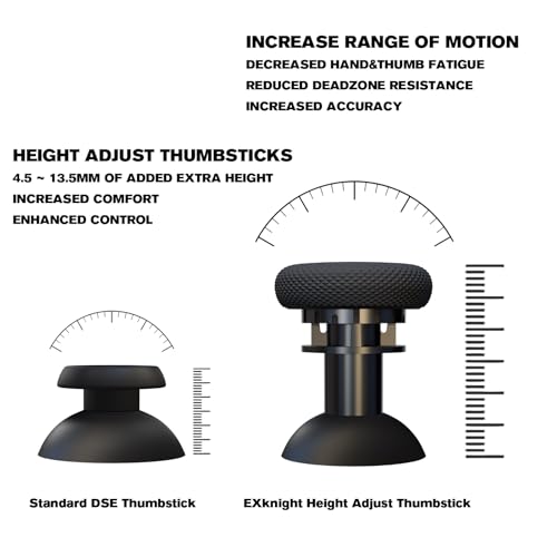 EXknight Adjustable Sticks for DualSense Edge