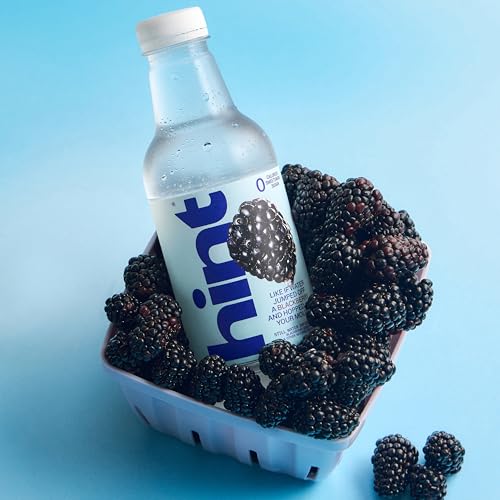 Image of Hint Fruit-Infused Bottled Water, Blackberry - Sugar Free Flavored Water with Zero Calories, Natural Fruit Essences, and No Artificial Sweeteners - 16 Fl Oz (Pack of 12)