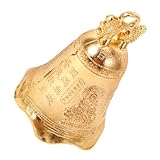 OSALADI 金属製ヴィンテージベル アンティーク風チャイム 製装飾 デザイン ウィンドチャイム 屋外用 寺院風 ベルチャーム 工芸品 ドアベル クリスマス婚礼装飾用