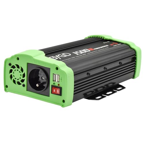 Convertisseur 1500W/3000W 12V 220V / 230v Double onduleur d'alimentation USB pour Voiture, Camion, Camping - Car, onduleur de...