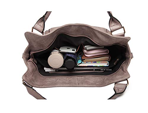 Bolso Tote para Mujer de Cuero PU Color Caqui Grande miniatura 5
