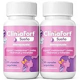 [Pack de 2] ClimaFort Sueño | Alivia Sofocos, Insomnio y Síntomas de Premenopausia y Menopausia | Lúpulo, Melatonina, Vitaminas, Minerales | 2 meses de Tratamiento | 1 Cápsula al día
