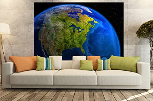 GREAT ART® Fotomurale - America di Giorno - Quadro...