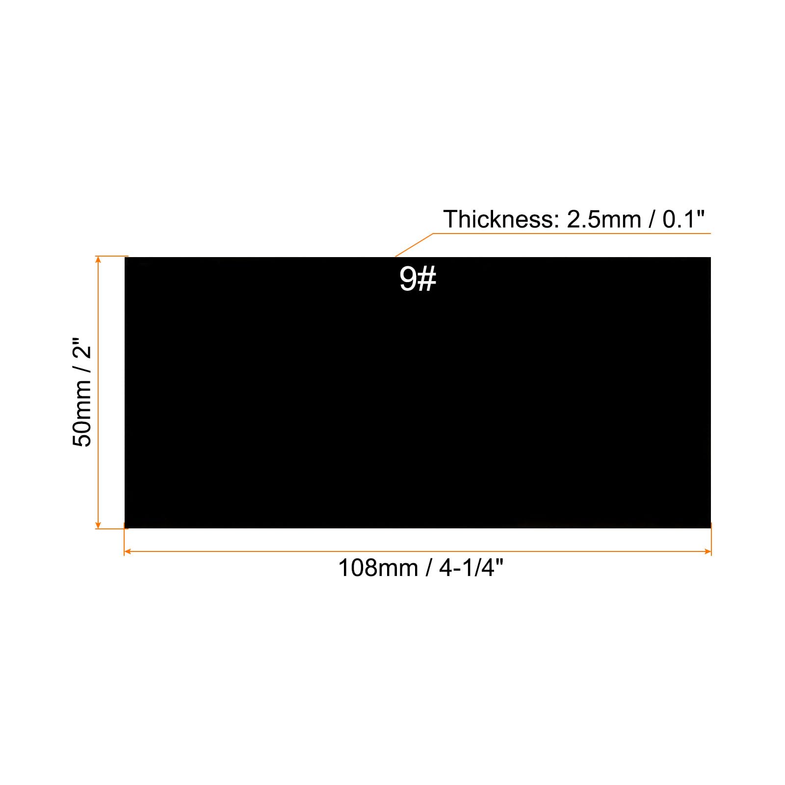 PATIKIL Vetro Per Saldatura Tonalità 9 Vetro 10,8 X 5cm, 10pz - Foto 2