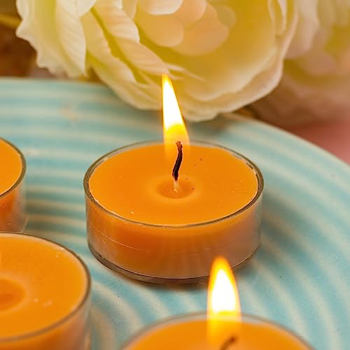 Image of AuraDecor Scented Soy Wax Acrylic Tealight Candle, Organic Luxury Aroma, Aromatic /Aromatherapy Candle || Long Lasting Burning Time (Pack of 1, Sparkling Peon)