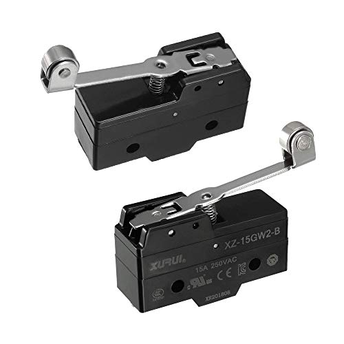 Tatoko Xz-15Gw2-B Spdt No+Nc Hinge Roller Lever Microswitch Action Switch With Screw Terminals 2Pcs #TOP6