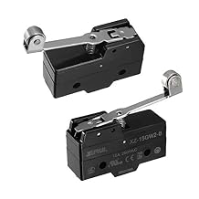 XZ-15GW2-B SPDT NO+NC Hinge Roller Lever Microswitch Action Switch with Screw Terminals 2PCS