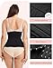 LODAY Waist Trainer Corset Shapewear Tummy Control Body Shaper Waist Cincher for Women Postpartum Belly Band Wrap(M,Black(hook))