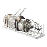 Extendable Pot Lid & Pan Holder - Tower - White