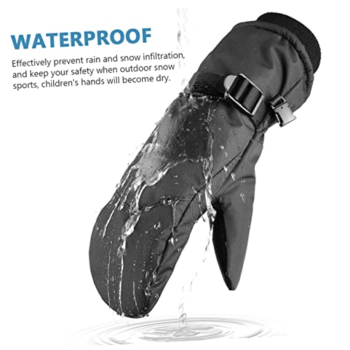 CALLARON 4 Pares Luvas De Esqui Infantis Luvas De Dedo Completo Luvas Esportivas De Esqui Luvas De N