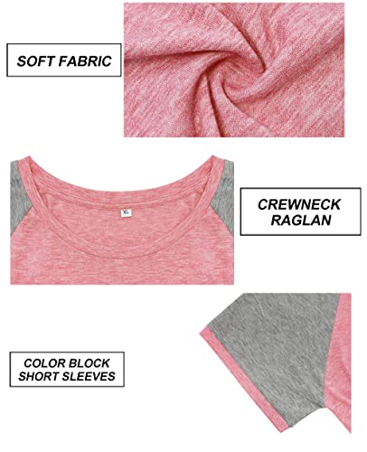 Image of CARCOS Plus Size Tops for Women Short Sleeve Shirt Summer Star /Leopard /Tie Dye /Flower Crewneck Pullover Tunic XL-5XL