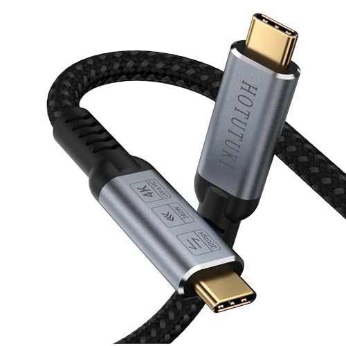 Image of usbc to usbc Data Cable 3.3FT Compatible with Thunderbolt 4 /3,Type c to Type c,USBC 3.2 Monitor Cable Support 20Gbps 240W PD Fast Charging Cord, 4K@120Hz for eGPU, Monitor,ssd