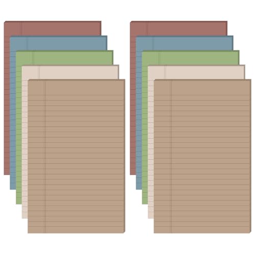 Bloc-notes lignés TaoBary pour organiser vos menus de la semaine et listes de courses à la maison