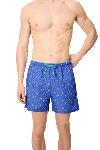 YSABEL MORA - Bañador Medio Estampado cangrejos Azul