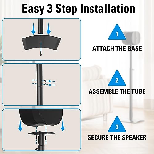 Supports d'enceintes pour SONOS ERA 300 pied de sol métallique MD5416 - 7