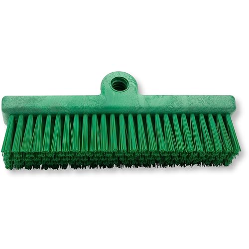 Image of SPARTA 40423EC09 Plastic Floor Scrub Brush, Wall Brush, Equipment Brush With Nonabsorbent Bristles For Industrial Kitchens, Hospitals, Commercial Cleaning, 10 Inches, Green, (Pack of 2)