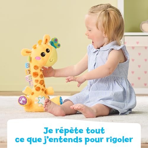 VTech Ma Girafe Moov & Groov Jouet Bébé Qui Danse et Répète Tout Girafe Peluche Interactive Qui Parle et Chante Éveil Musical Motricité Bébé Cadeau Enfant Dès Contenu en Français - vue 4