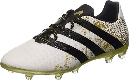 adidas Ace 16.2 FG Mens Football Boots Soccer Cleats (US 9, White Black Metallic Gold S31889) adidas Ace 16.2 FG Mens Football Boots Soccer Cleats (US 9, White Black Metallic Gold S31889)