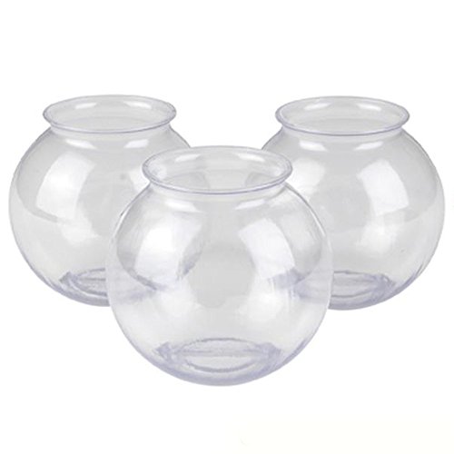 Kicko Plastic Ivy Bowls - 3 Pieces of 16 Oz. Tub - Perfect for Home Decor, Centerpiece, Carnival Game Accessory, Ornament Holder, Party Supplies, Sweet Treats