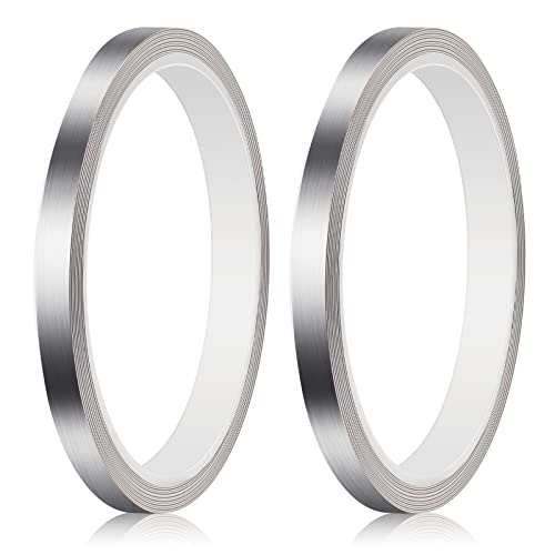 Oudain 2 Rollen Klebeband für Tennis 1/4 x 394 Zoll High Density Tape Selbstklebend Gewichtsstreifen 0,25 Gramm/Zoll für Tennisschläger Golfschläger Paddel Schläger Kopfgewicht Cover