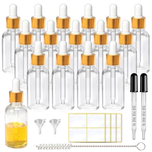 Asherxin 30 ml Glas-Tropfflasche Set, 16 Stück