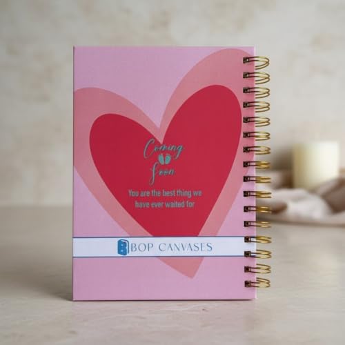 Image of Pregnancy Journal for Pregnant Women - 40-Week Bump Tracker & Memory Book with Stickers | Guided Pregnancy Planner with Prompts, Milestone Pages & Hardcover Keepsake | Gift for Expecting Moms (Little heart)