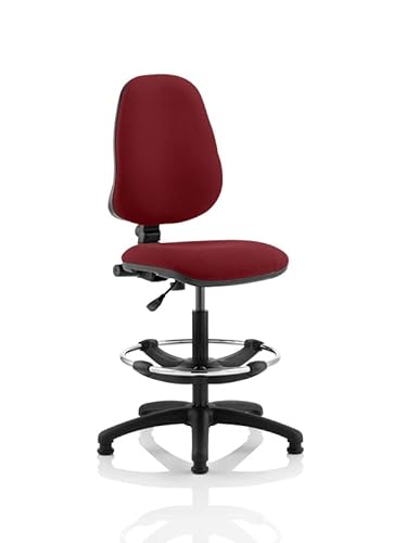 DYNAMIC Permanent Contact Backrest Task Operator Chair Without Arms Eclipse I Ginseng Chilli Seat High Back and Hi Rise Draughtsman Kit