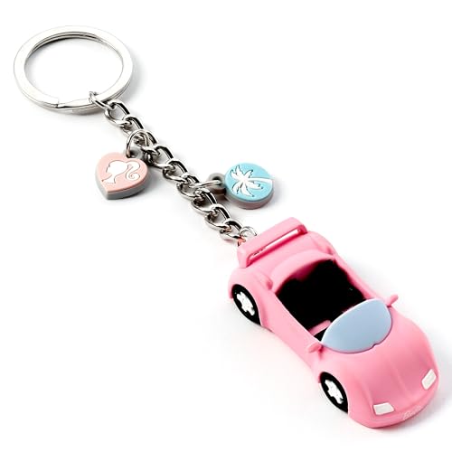 Barbie Car Keyring by The Carat Shop, Pink, One Size