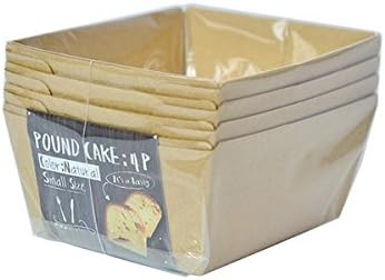 Amazon パウンドケーキ型 ｓサイズ ４枚入 ナチュラルブラウン 株 友栄 キッチンラップ