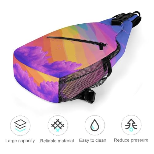 Bolso tipo sling casual para viaje y senderismo unisex miniatura 5