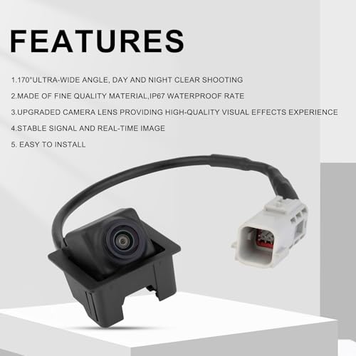 Image of 95407397 Rear View Back Up Camera Compatible with 2011-2016 Chevy Cruze 2010-2017 Chevy Equinox GMC Terrain Park Assist Camera Replaces# 15926123,20903513, 22913698