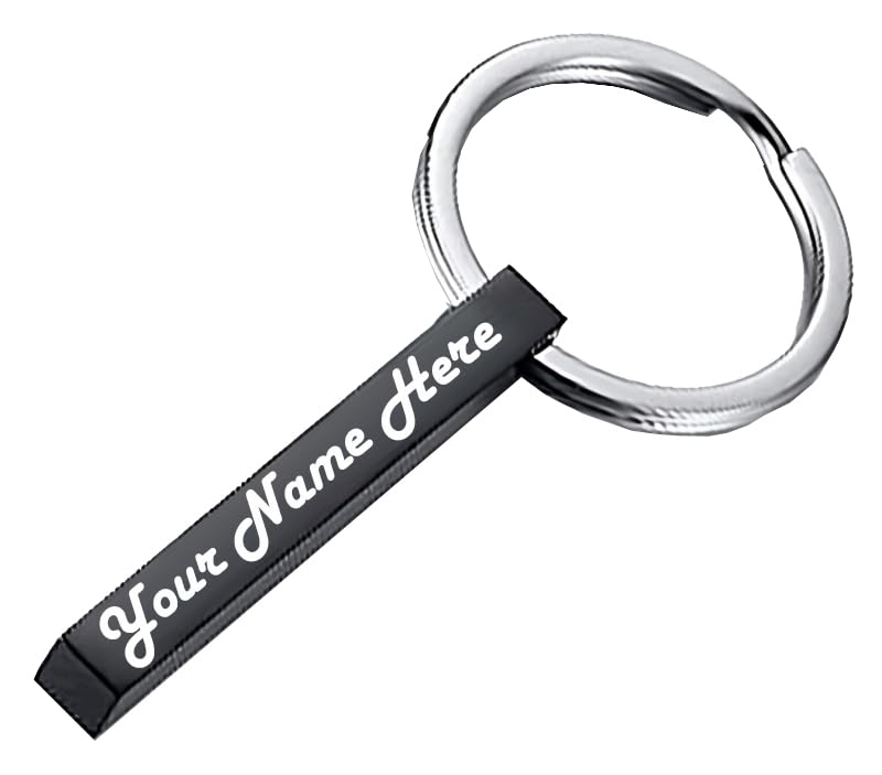 Image of Personalized Custom Message Names Bar Keychain