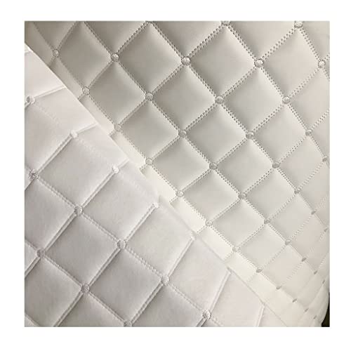 Tissu simili cuir souple blanc pour réparer un canapé ou une veste