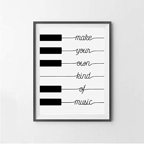 Imágenes en la pared Haga su propio tipo de música lienzo decorativo moderno 50x70cm