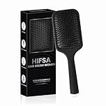 Paddle Hair Brush Women Hair Brush Blow Drying Professional Hairbrush Easy Grip Handle Hair Comb Straightening & Detangle Brush For Wet Dry Long Thick Thin Curly Natural Hair Salon Supplies (1Pc)