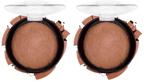 Image of FASHION COLOUR Waterproof Tera Cotta Blusher | Long Lasting, Lightweight Makeup Blusher for Face | Excellent Blending Powder | Creamy | 16g | Shade 19 (Pack of 2)