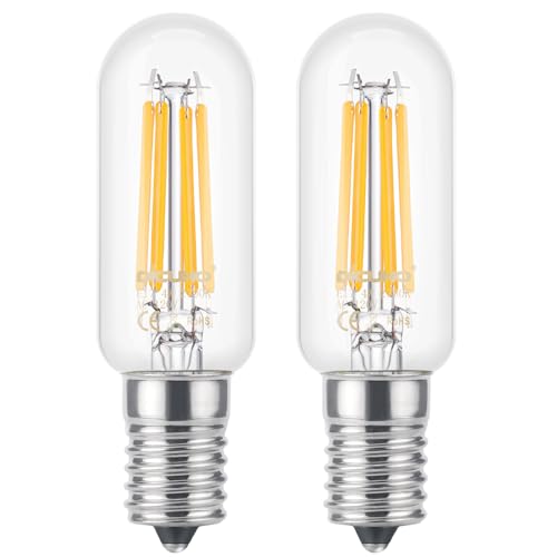 DiCUNO E17 LED Tubular Filament Bulb, E17 Intermediate Base LED Tube Light Bulb, Warm White 2700K...