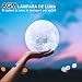 Lámpara de Luna, AGM 16 Colores LED Luz Luna, 15cm Lampara Luna...