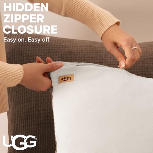 Image of UGG Remina Queen Comforter Set, Bed in a Bag, 5-Piece, Chestnut Brown
