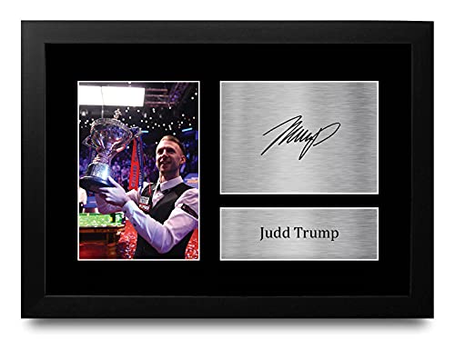 Photo Judd Trump autographe signée A4 encadré pour fan de snooker