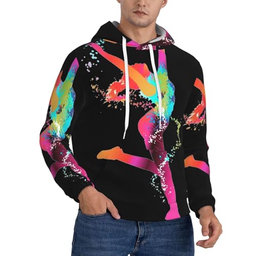 Pull à capuche chaud et col rond athlétique coupe confort homme