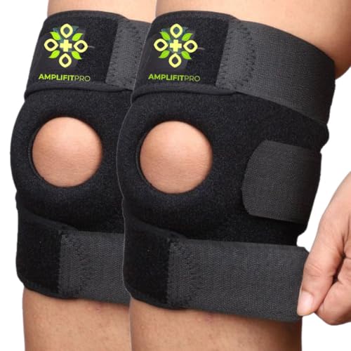 Image of Knee Caps for Women for Pain Relief - Premium Knee Cap for Men Pain Relief - Adjustable Knee Support for women knee pain, Joint Stability, Arthritis, and Injury Recovery -Breathable Design (Pack of 2)