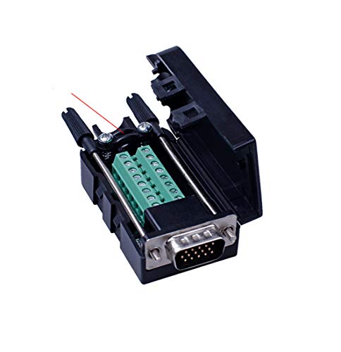 Conector D-SUB DB15 VGA macho hembra 15 pines miniatura 3
